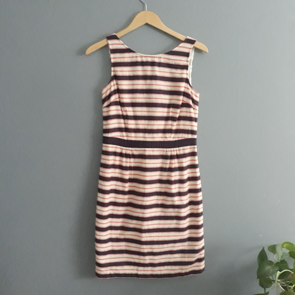 Boden Sleeveless Striped Sheath Dress Size 6